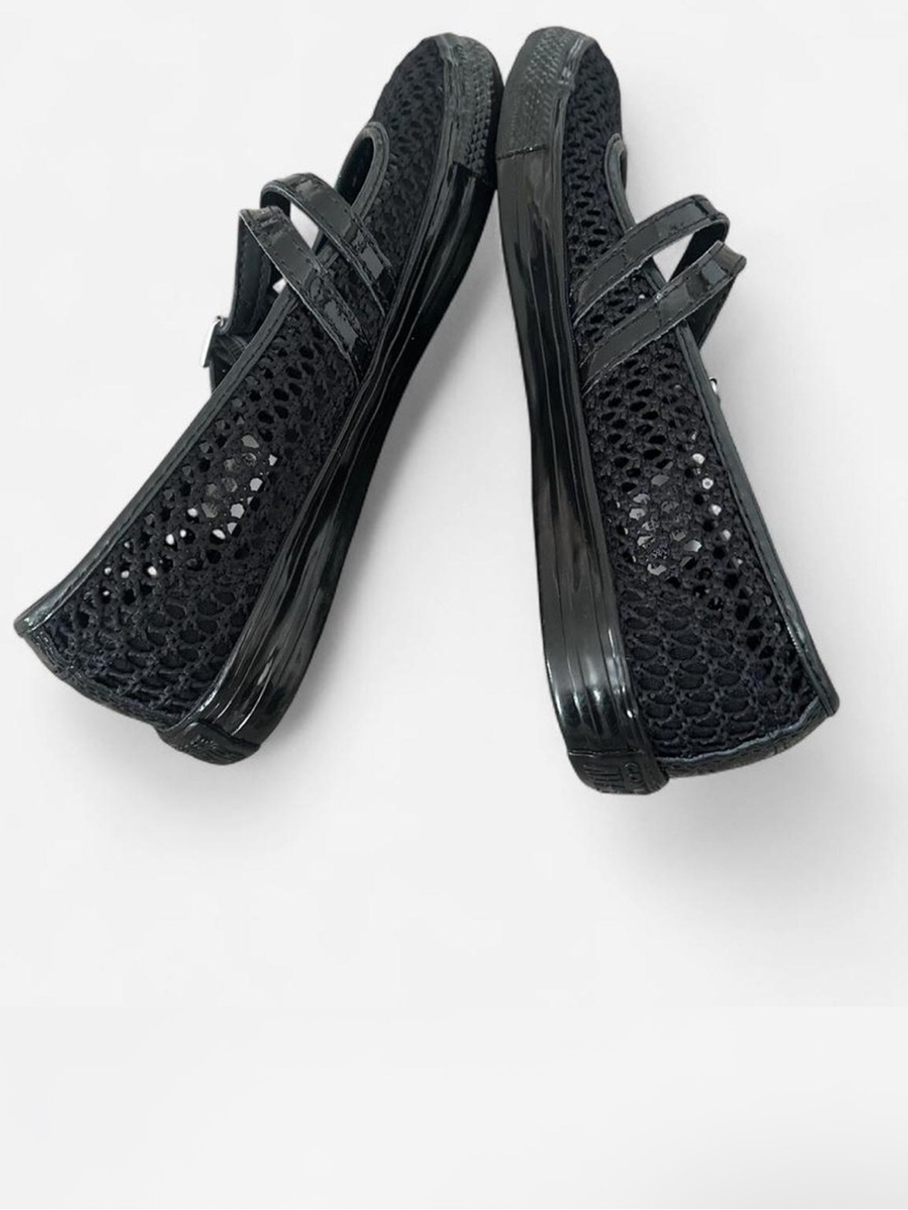 Converse Mary Jane Buckle Mesh Shoes 7 New - Picture 3 of 3